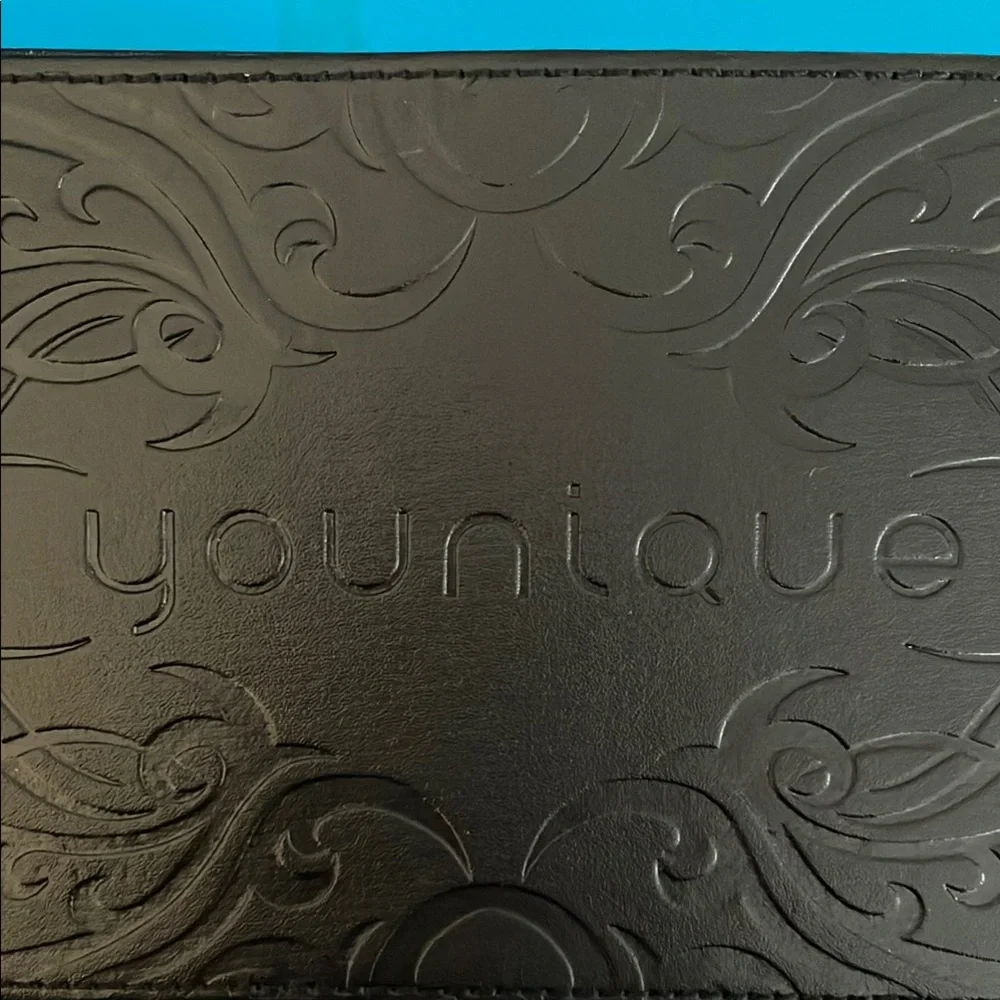 Younique Black Embossed Makeup or Jewelry Case